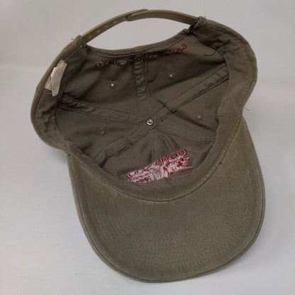 Conesco Snapback Hat Tan OSFA Embroidered Symons Steel Forms 6 Panel