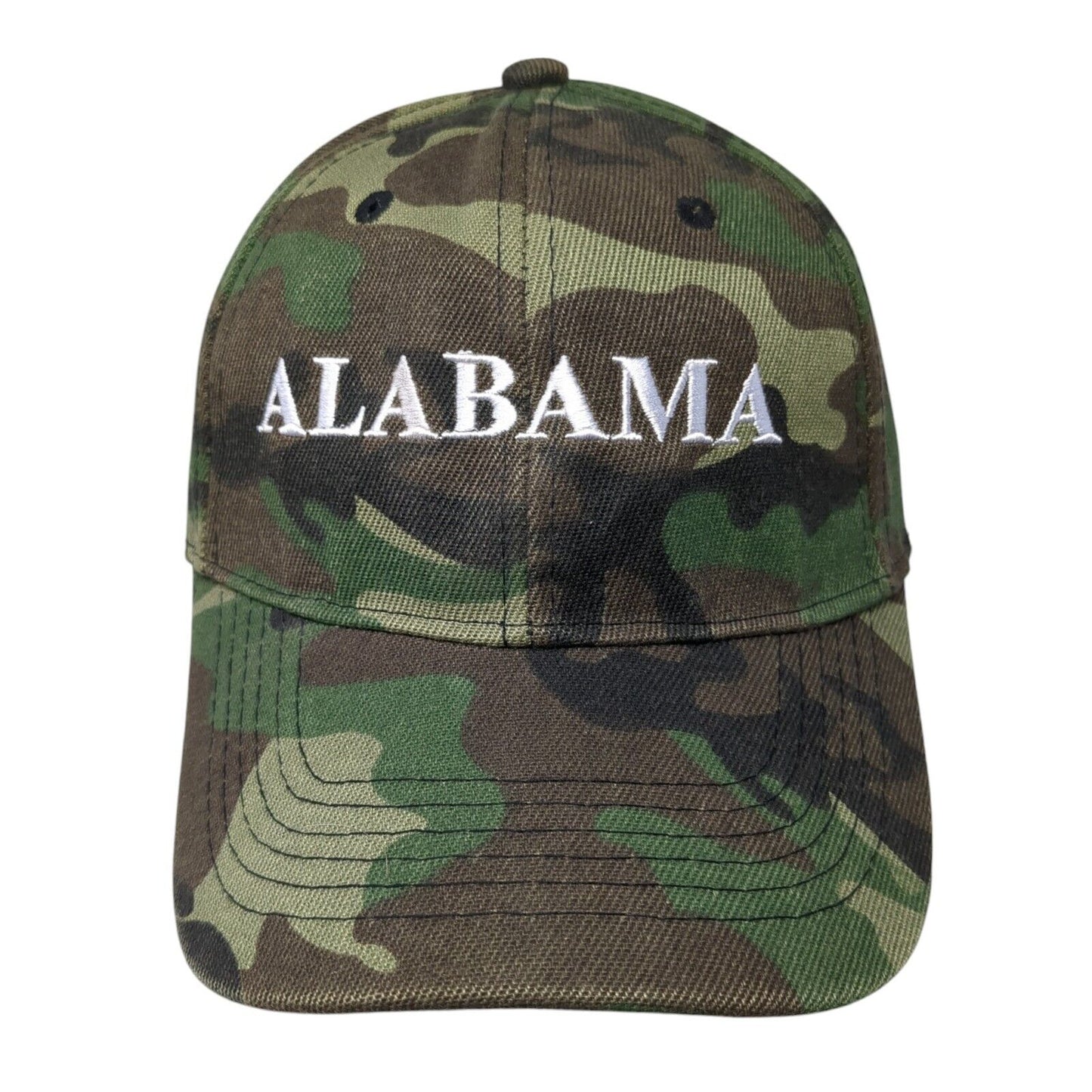 Alabama Strapback Hat Camouflage One Size Adjustable Embroidered