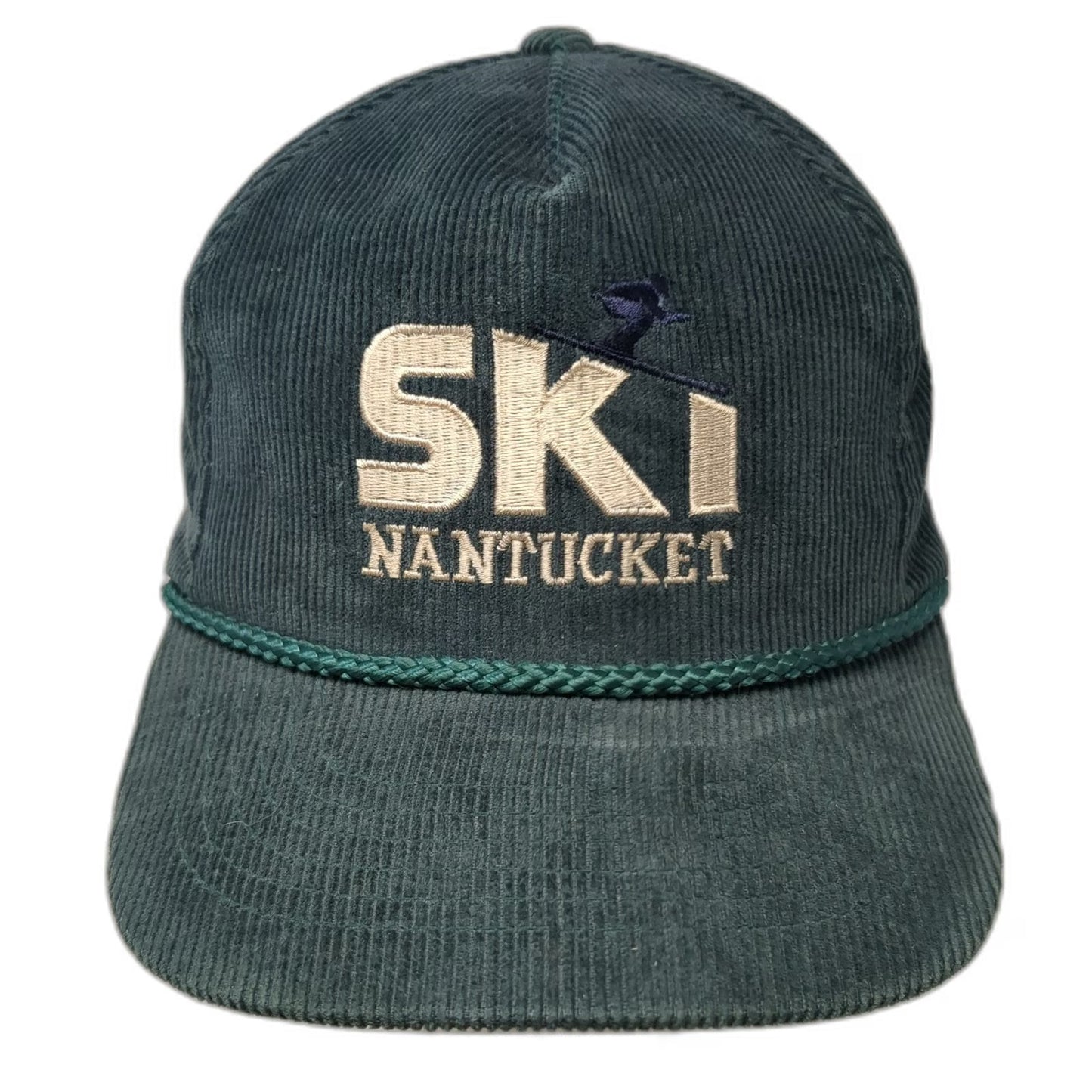 Yupoong Trucker Green One Size Ski Nantucket Corduroy Rope Snapback Cotton hat