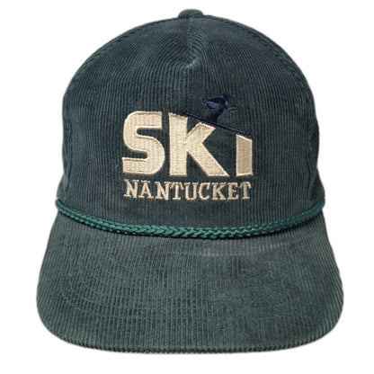 Yupoong Trucker Green One Size Ski Nantucket Corduroy Rope Snapback Cotton hat