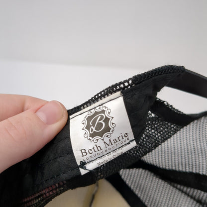 Beth Marie Snapback Trucker Hat Camo One Size Mesh Back Embroidered