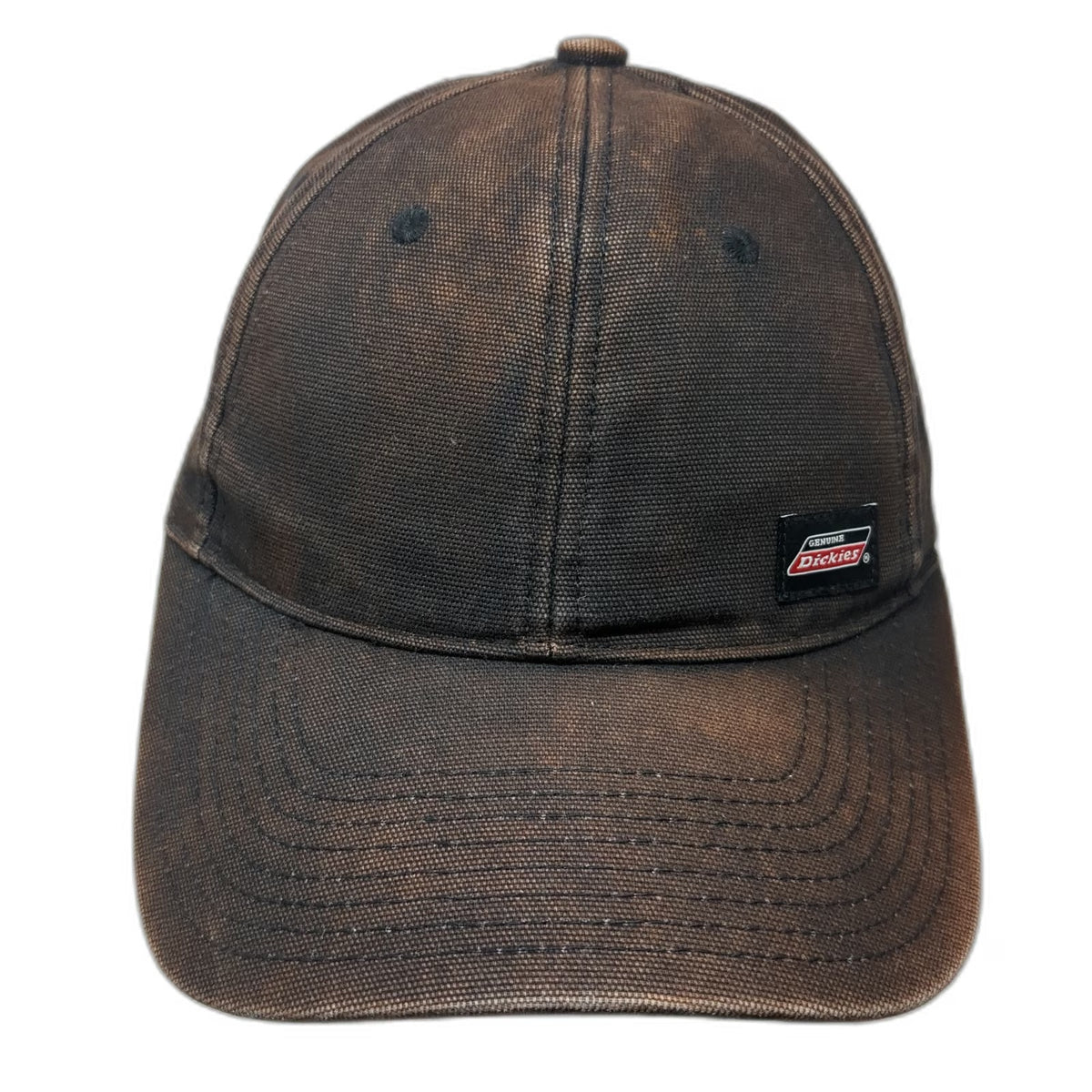 Dickies Snapback Hat Black One Size Logo Patch Workwear Heavy Canvas Cotton Cap
