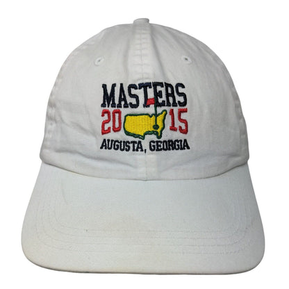 Masters 2015 Augusta Georgia Slideback Hat Cream One Size Adjustable Ahead USA