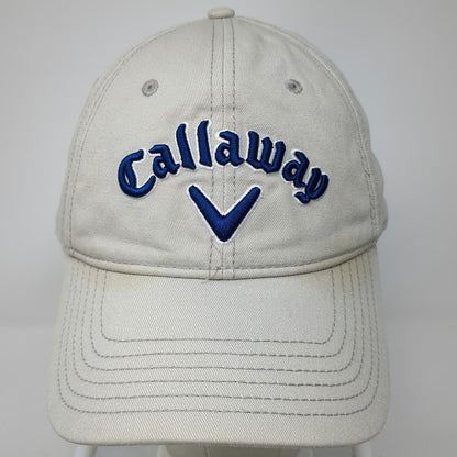 Callaway Baseball Cap Beige One Size Slideback Green Undervisor Blue Logo hat