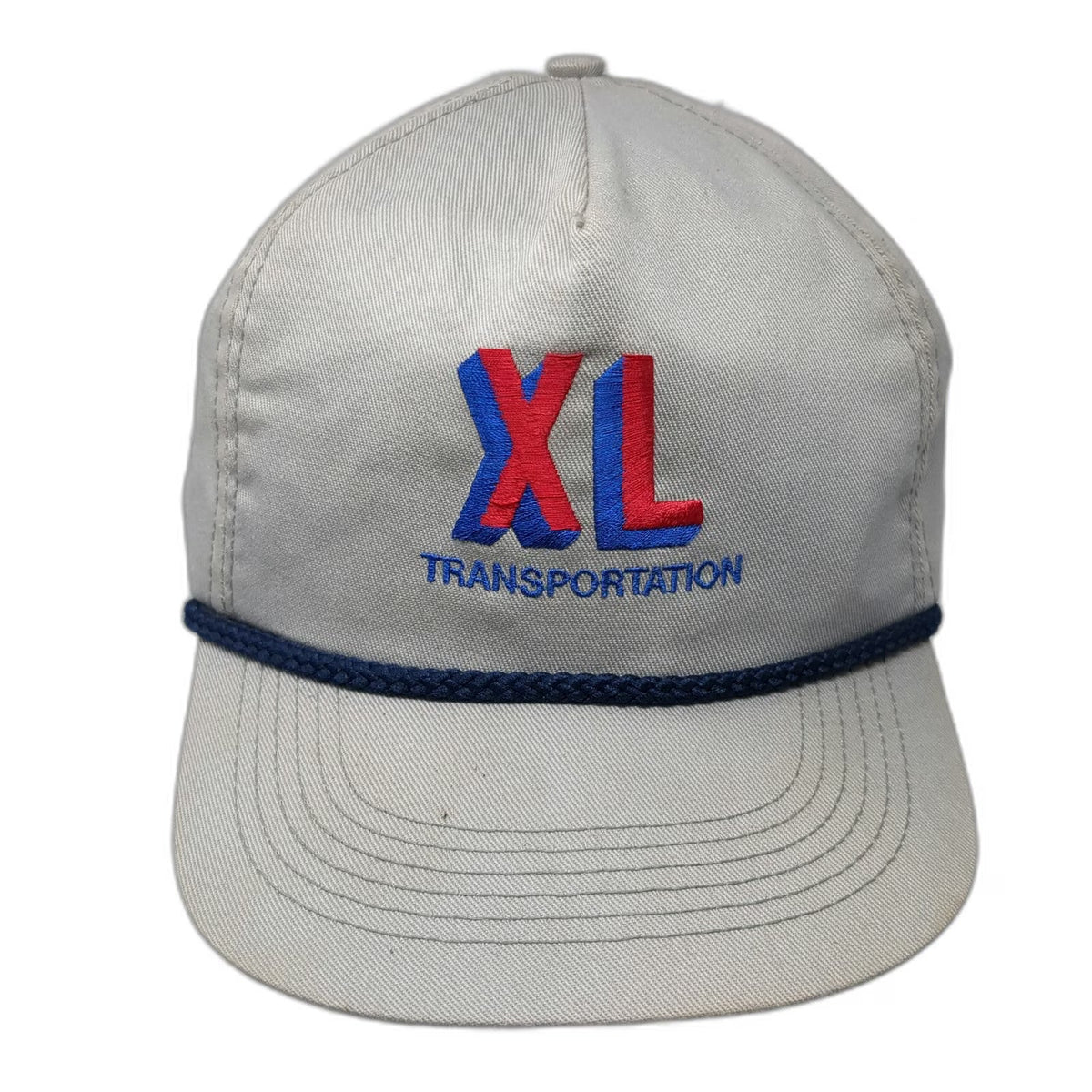 5 Panel Gray Hat One Size XL Transportation Trucking Rope Snapback Made in USA