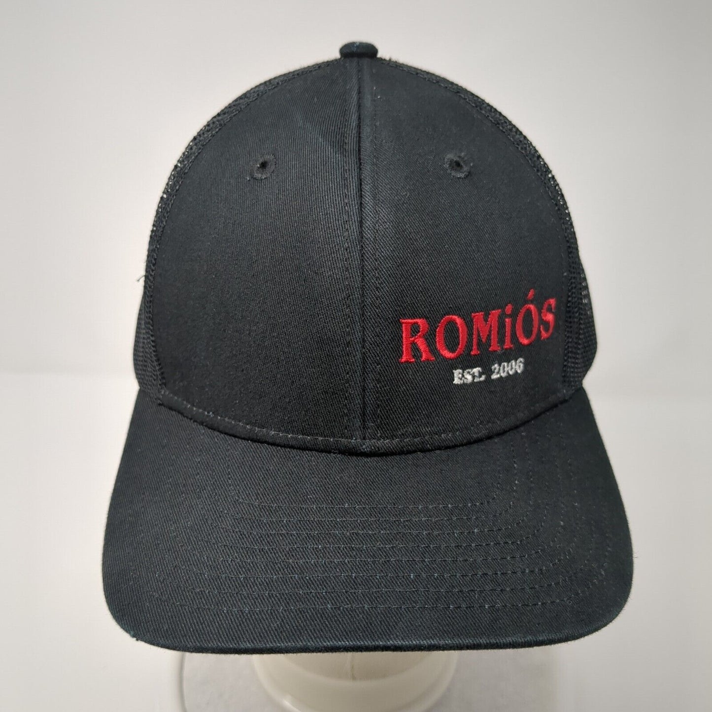 Romio's Est. 2006 Snapback Trucker Hat Black OSFA Mesh Back Adjustable