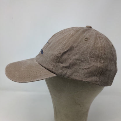 BJR Classic Headwear Men's Strapback Hat Tan Embroidered St. Augustine FL Logo