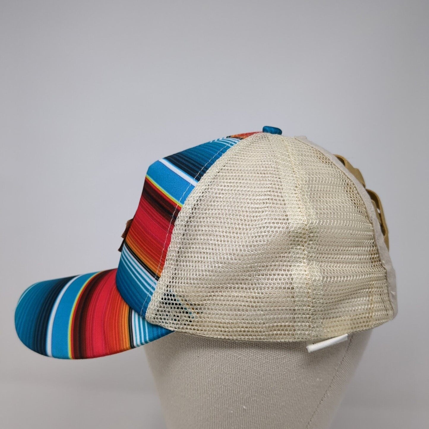 American Bonfire Strapback Trucker Hat Multicolor One Size Adjustable Mesh Back