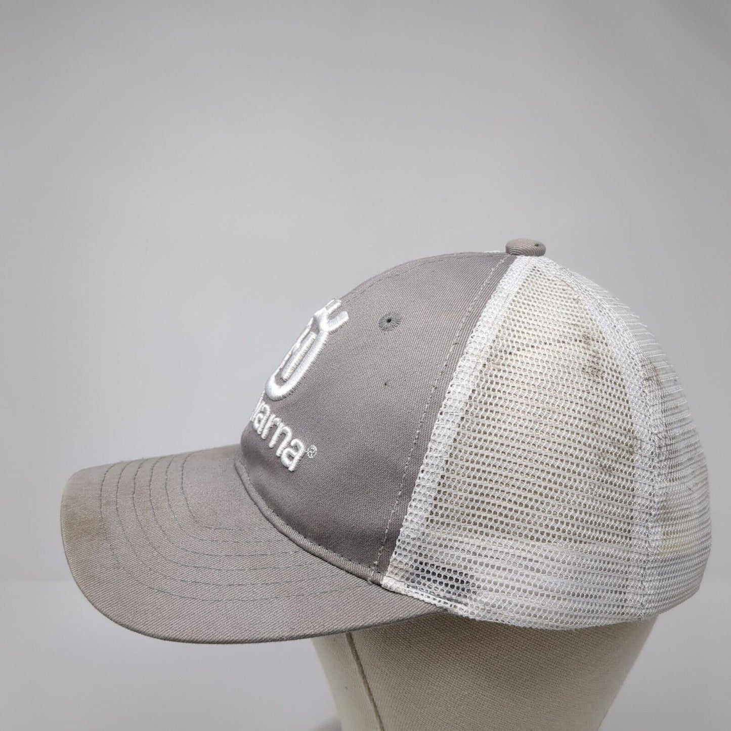 Husqvarna Snapback Mesh Back Trucker Hat Gray One Size Colorblock