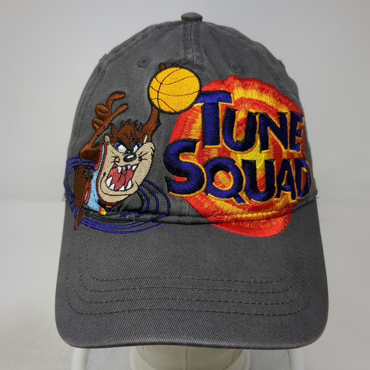 Dumbgood Baseball Cap Gray One Size Tune Squad Taz Space Jam Slideback Hat