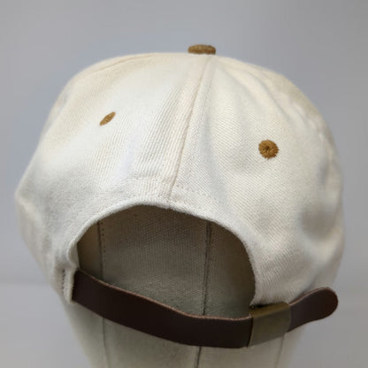 Swingster Baseball Cap Beige OSFM Beechcraft Suede Brim Leather Strapback Hat