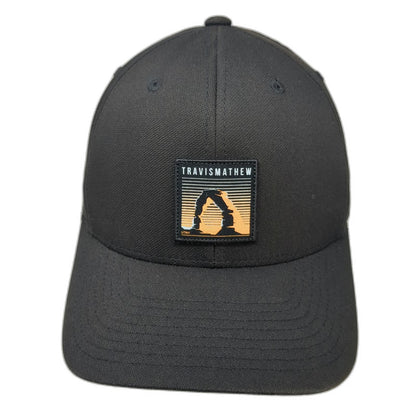 TravisMathew Snapback Black Hat One Size Arches National Park Utah Golf Patch