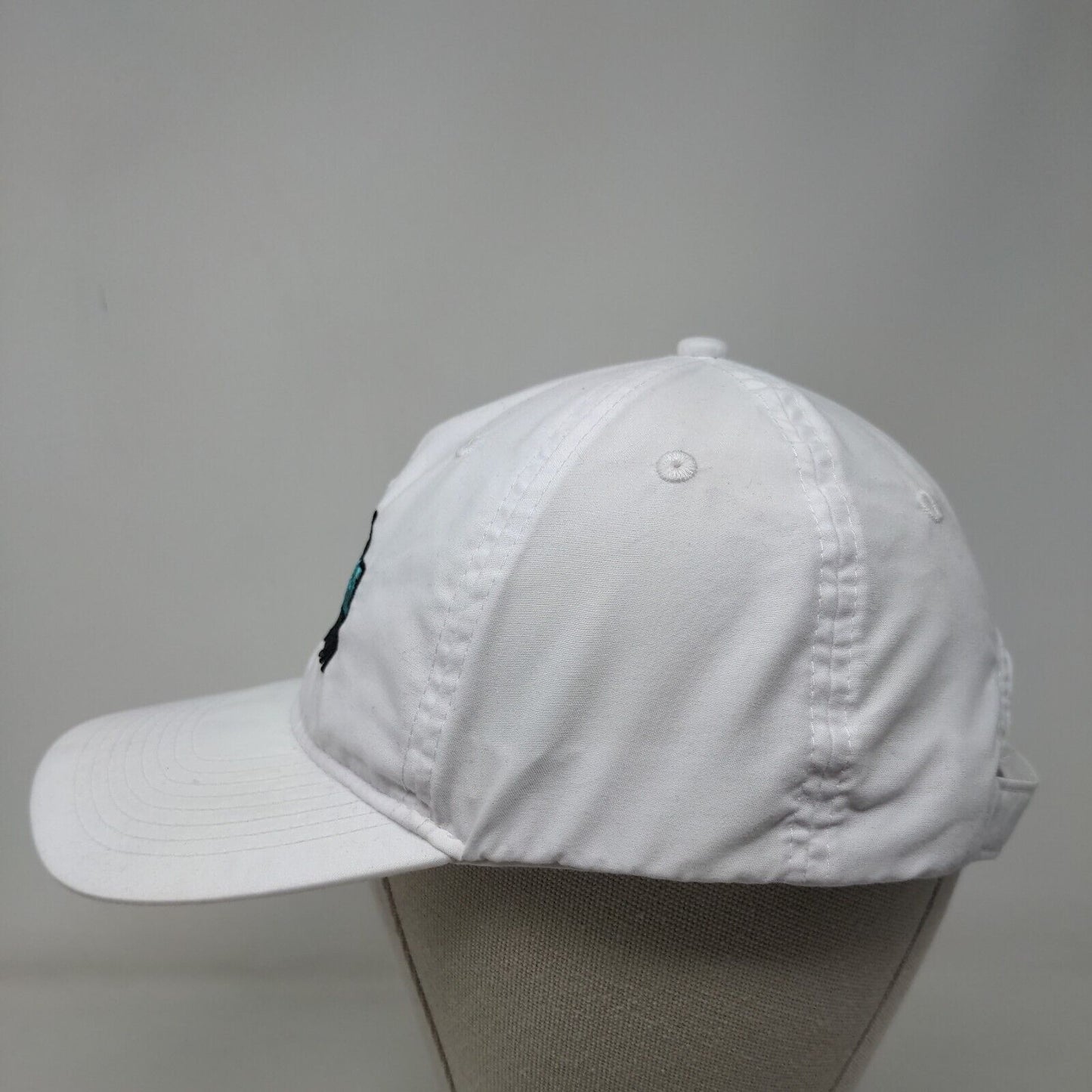 Cyber Secure Florida Strapback Hat White One Size Embroidered Trimark