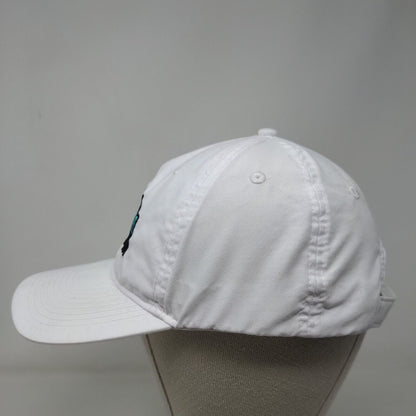 Cyber Secure Florida Strapback Hat White One Size Embroidered Trimark
