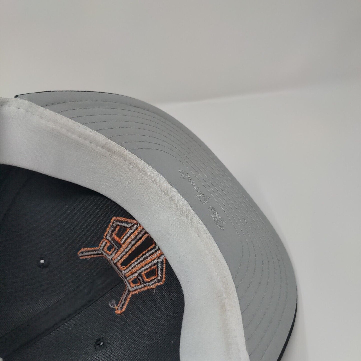 The Game Fitted Hat Black Small Breathable Lightweight Embroidered 6 Panel