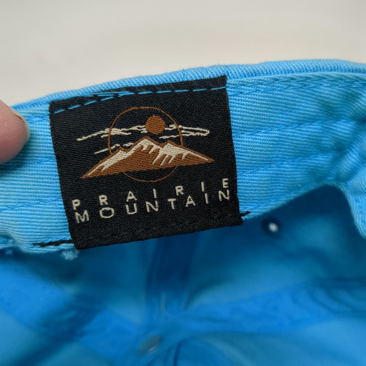 Prairie Mountain Baseball Cap Blue One Size Glacier National Park Moose Hat