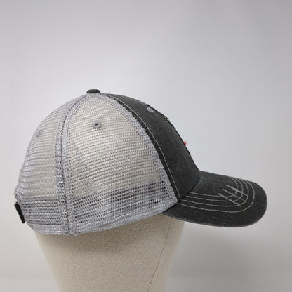 Idaho State Map Strapback Mesh Back Trucker Hat Gray One Size 6 Panel HG