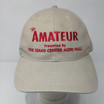 The Amateur Strapback Hat Tan One Size Solid Embroidered Richardson