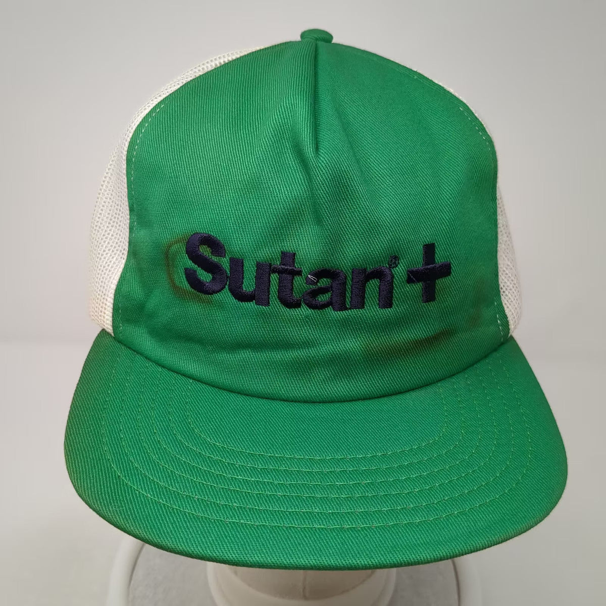 Stylemaster Sutan+ Green White Snapback Mesh Foam Front Trucker Hat OSFM USA