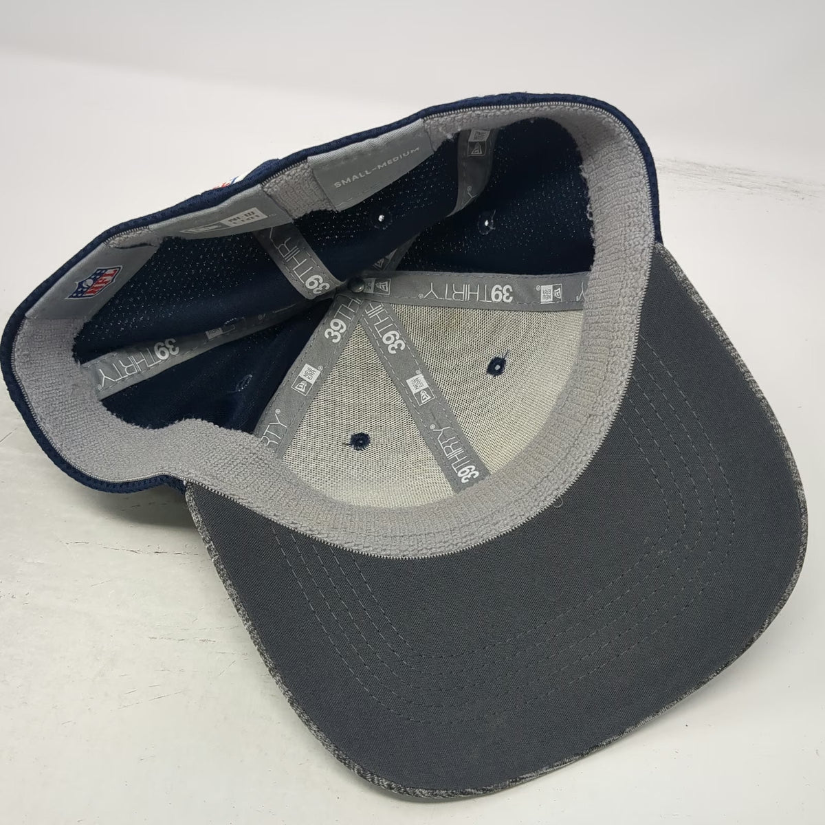 New Era Seattle Seahawks NFL Baseball Cap Blue Gray White Green M 39THIRTY Fit