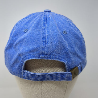 Maui Slideback Hat Blue One Size Adjustable Embroidered 6 Panel Denim Cotton