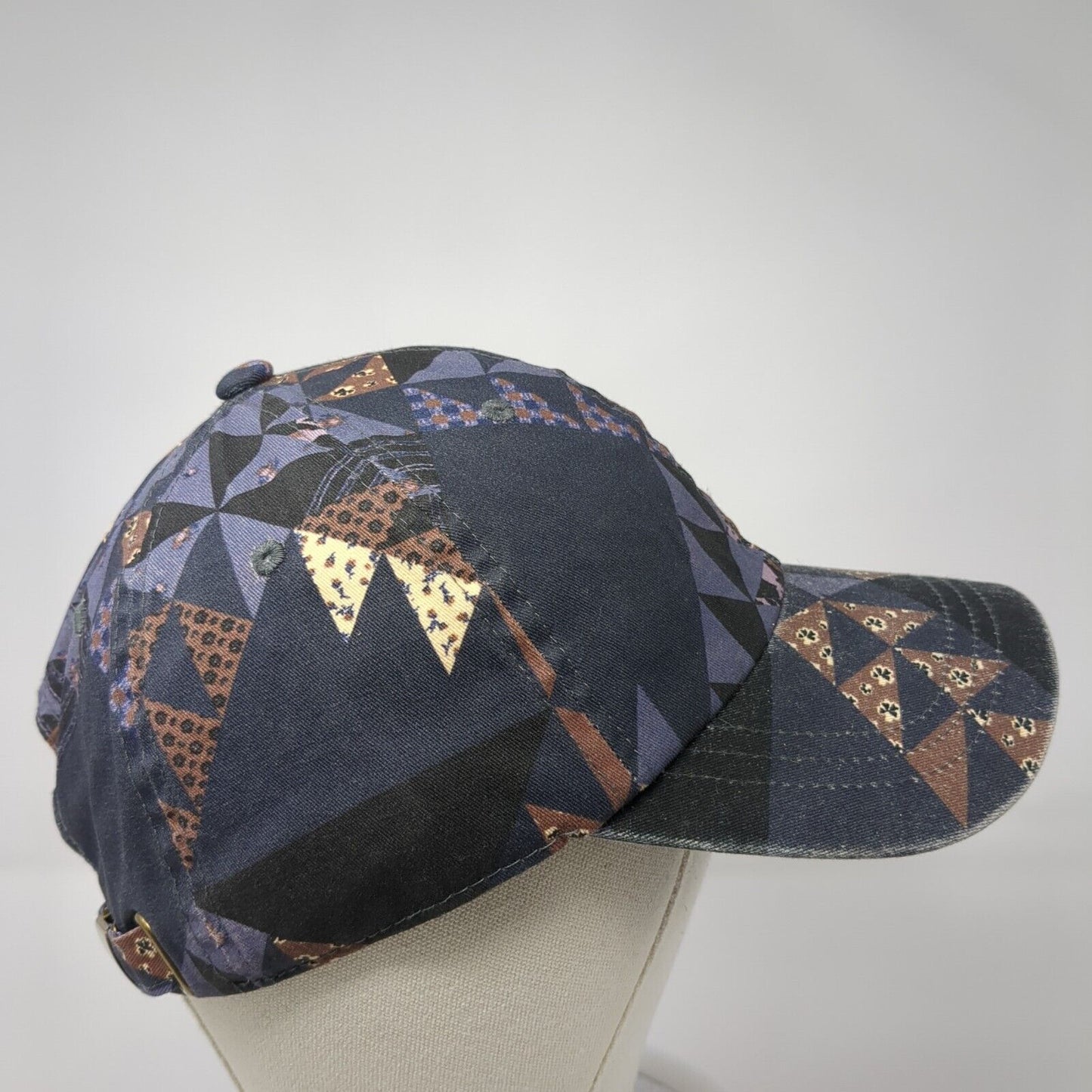 Universal Thread Slideback Hat Multicolor OS Adjustable Patchwork 6 Panel Cotton
