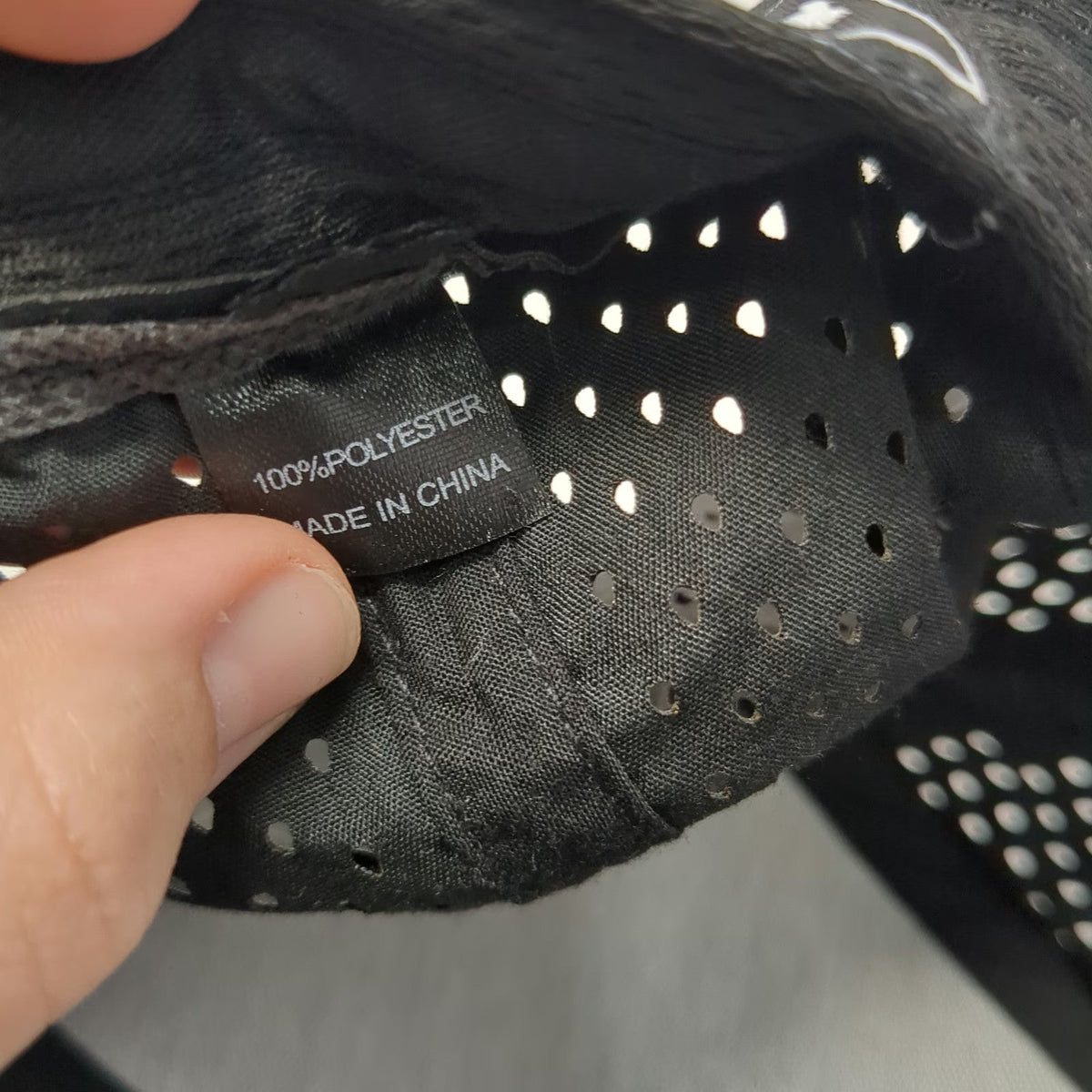 Zapped Trucker Hat Black One Size Perforated Mesh Snapback ETS Rubber Patch Flat