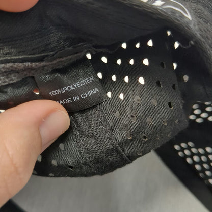 Zapped Trucker Hat Black One Size Perforated Mesh Snapback ETS Rubber Patch Flat