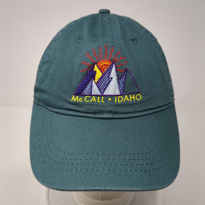 McCall Idaho Mountain Slideback Hat Green One Size Adjustable Ace USA