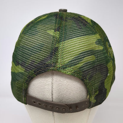 Ducks Unlimited 10/30 Club Camo Trucker Hat Green One Size Snapback Mesh USA