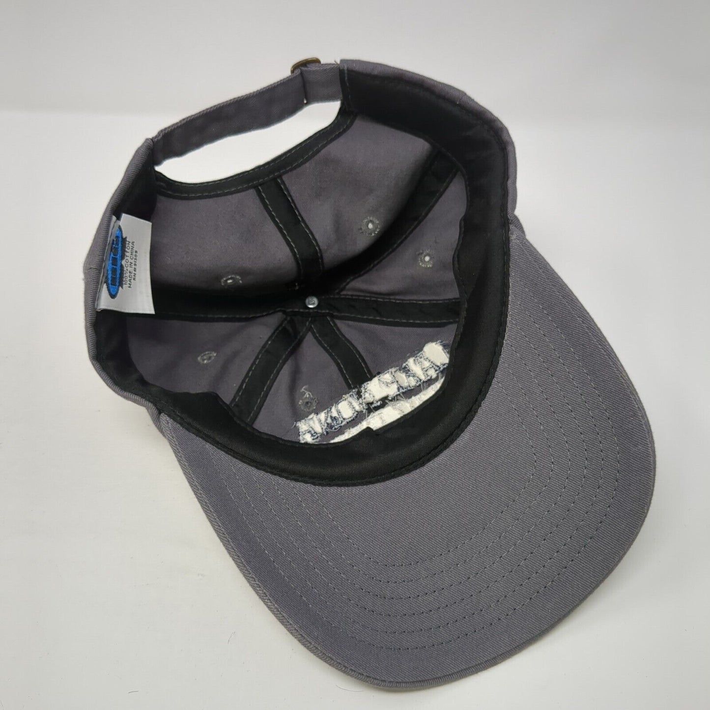 Lake Nona Cheerleading Slideback Hat Gray One Size Adjustable Embroidered BIG X