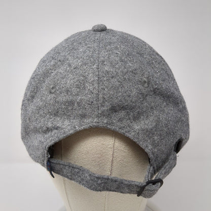 Unbranded Slideback Hat Gray One Size Adjustable Vented Holes 6 Panel Blank