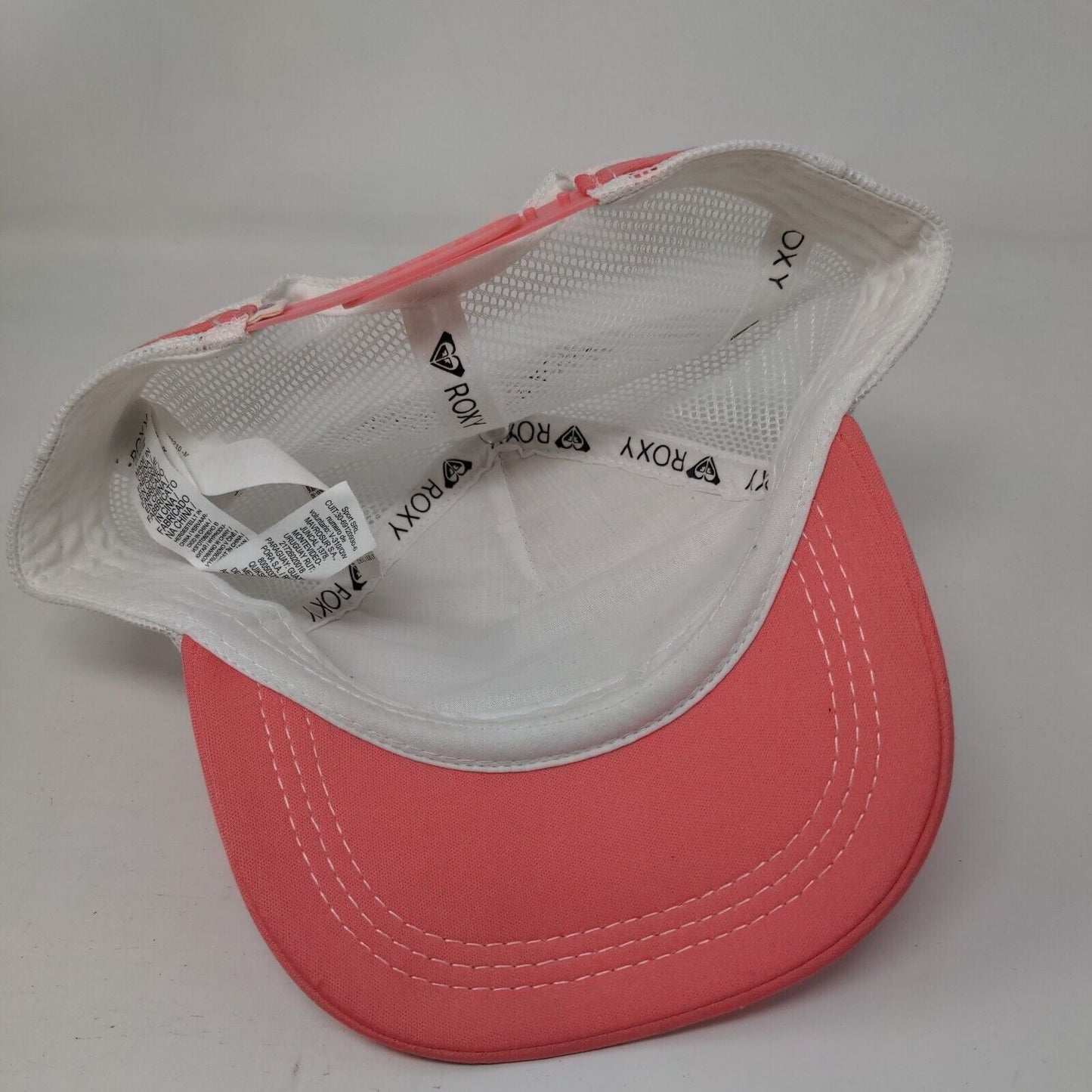 Tropical Things ROXY Snapback Trucker Hat Pink One Size Adjustable Mesh Back