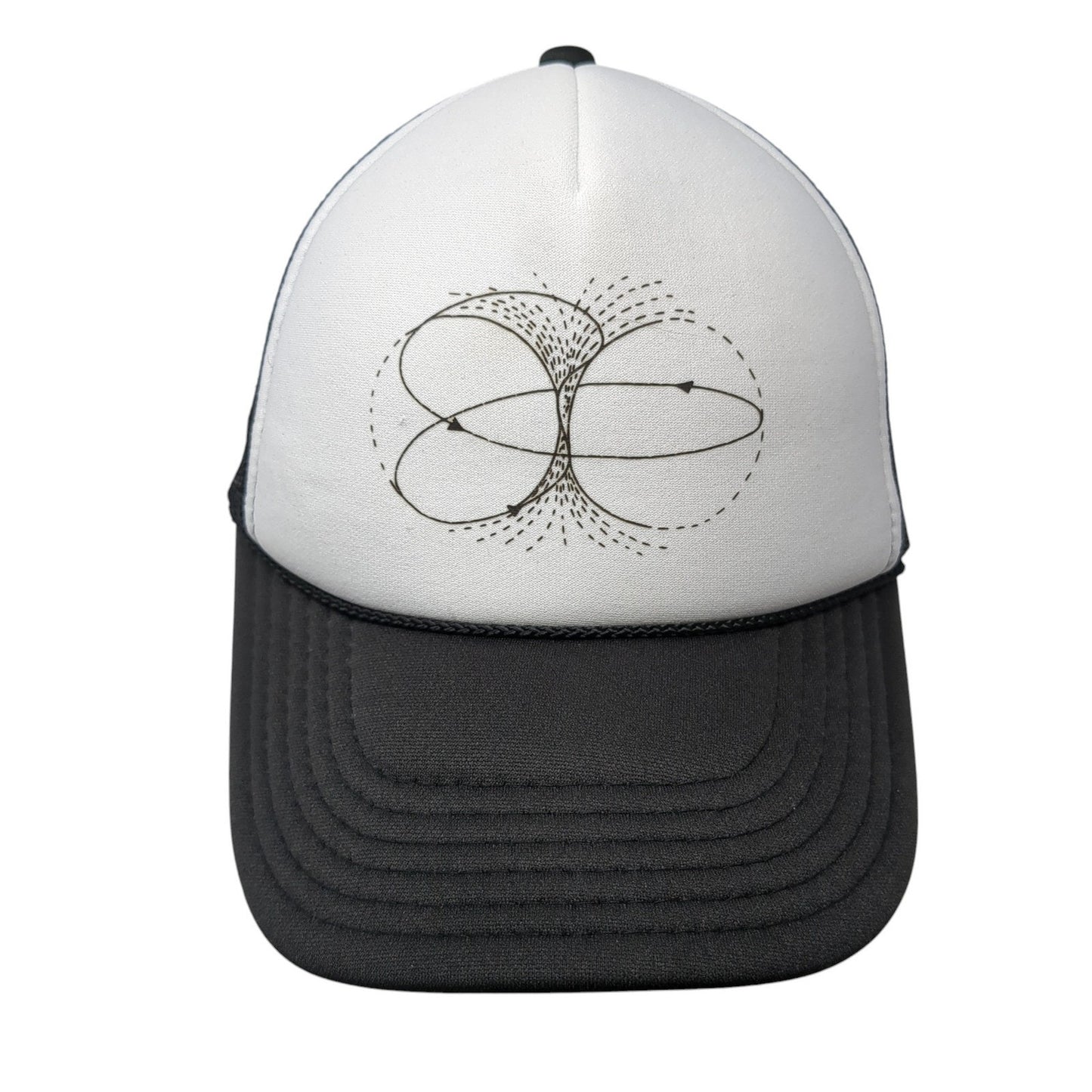 Otto Snapback Mesh Back Foam Trucker Hat Multicolor Rope Graphic Line Arrow Logo