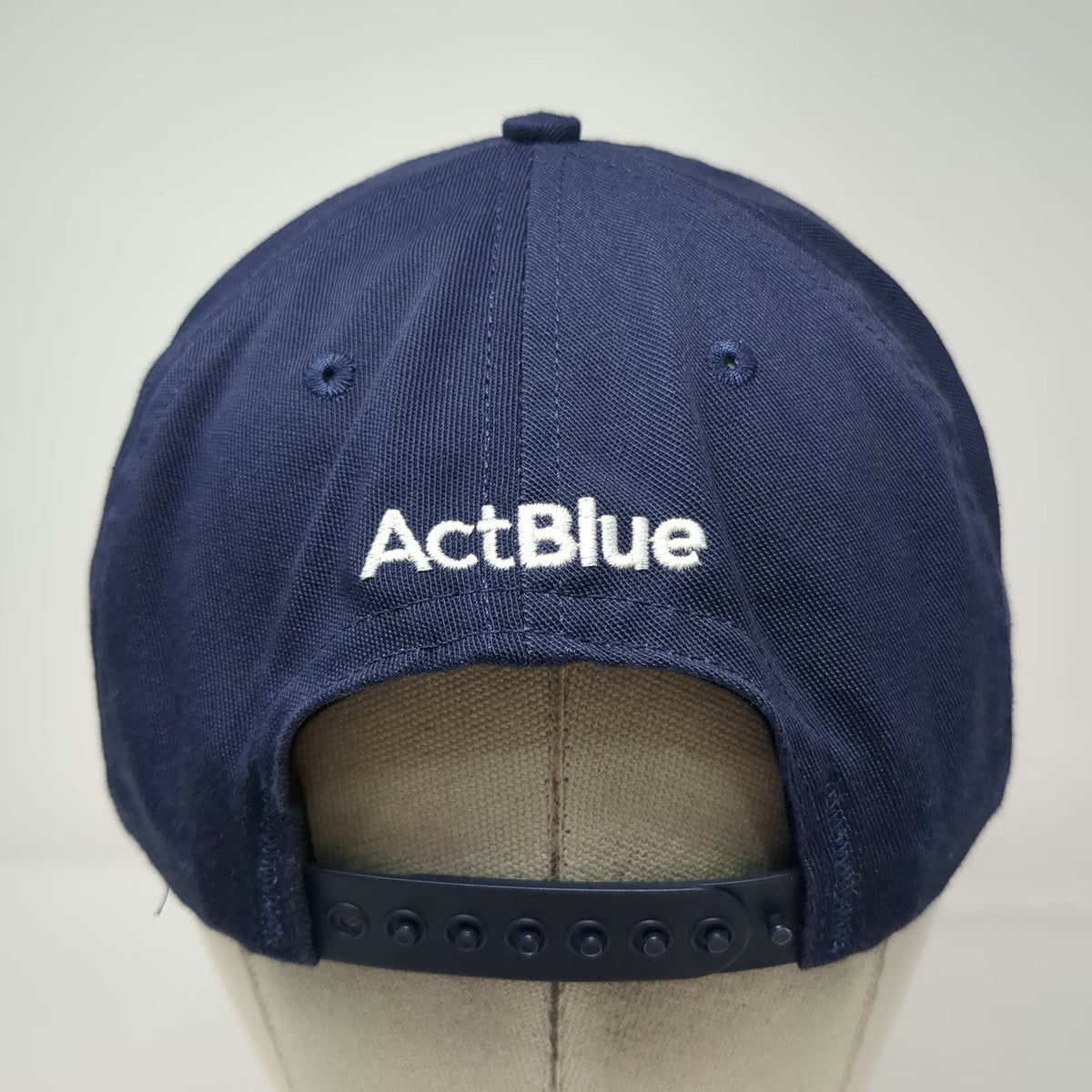 Classic Caps Snapback Blue OSFM Hat ActBlue Logo Made In USA 6 Panel Structured