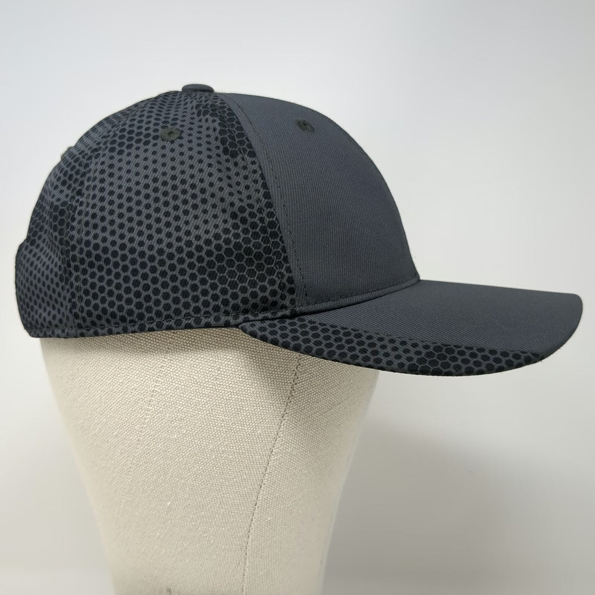 Sport-Tek Baseball Cap Gray One Size Honeycomb Mesh Back ADS Silver Creek Hat