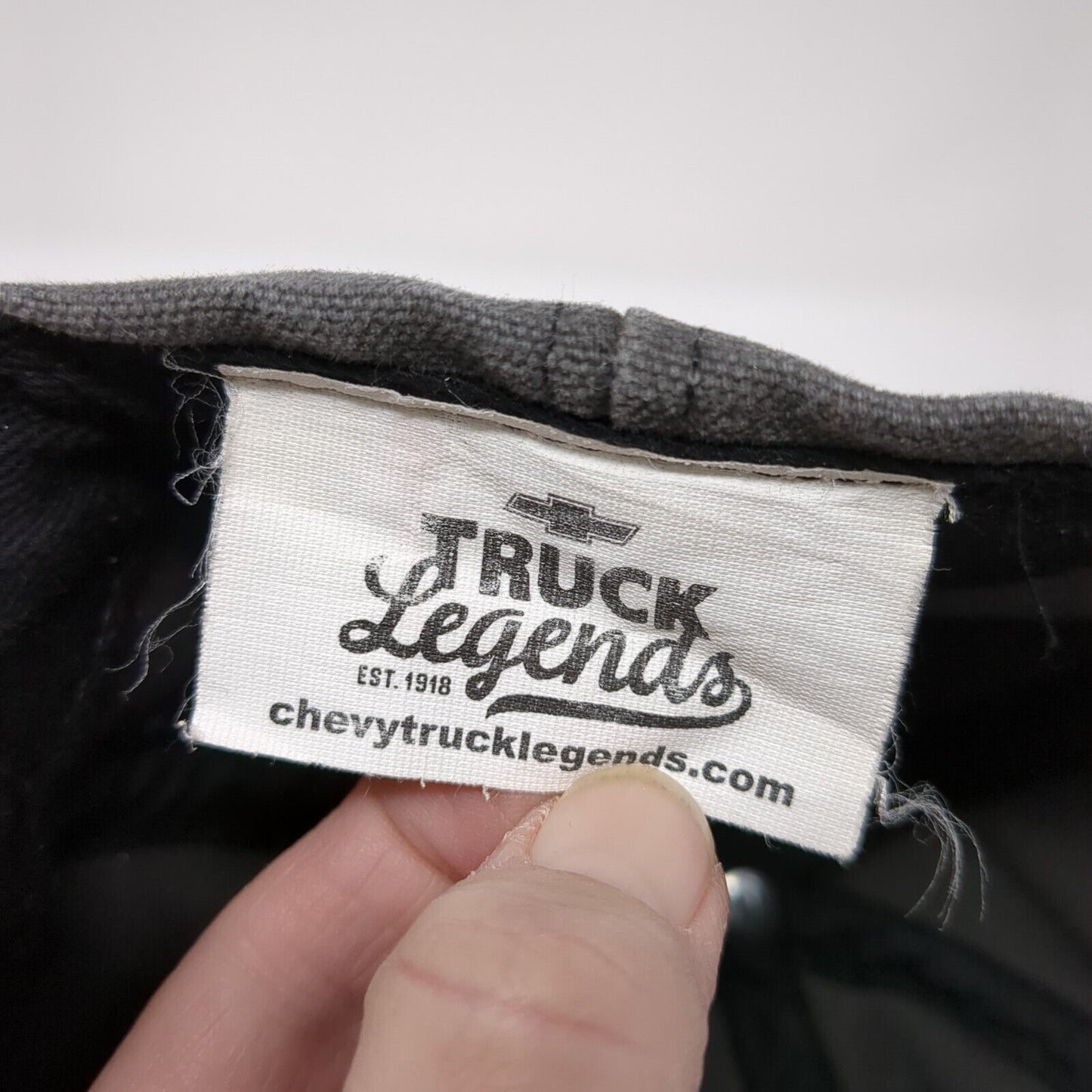 Truck Legends Est. 1918 Slideback Hat Gray OS Adjustable Embroidered 6 Panel