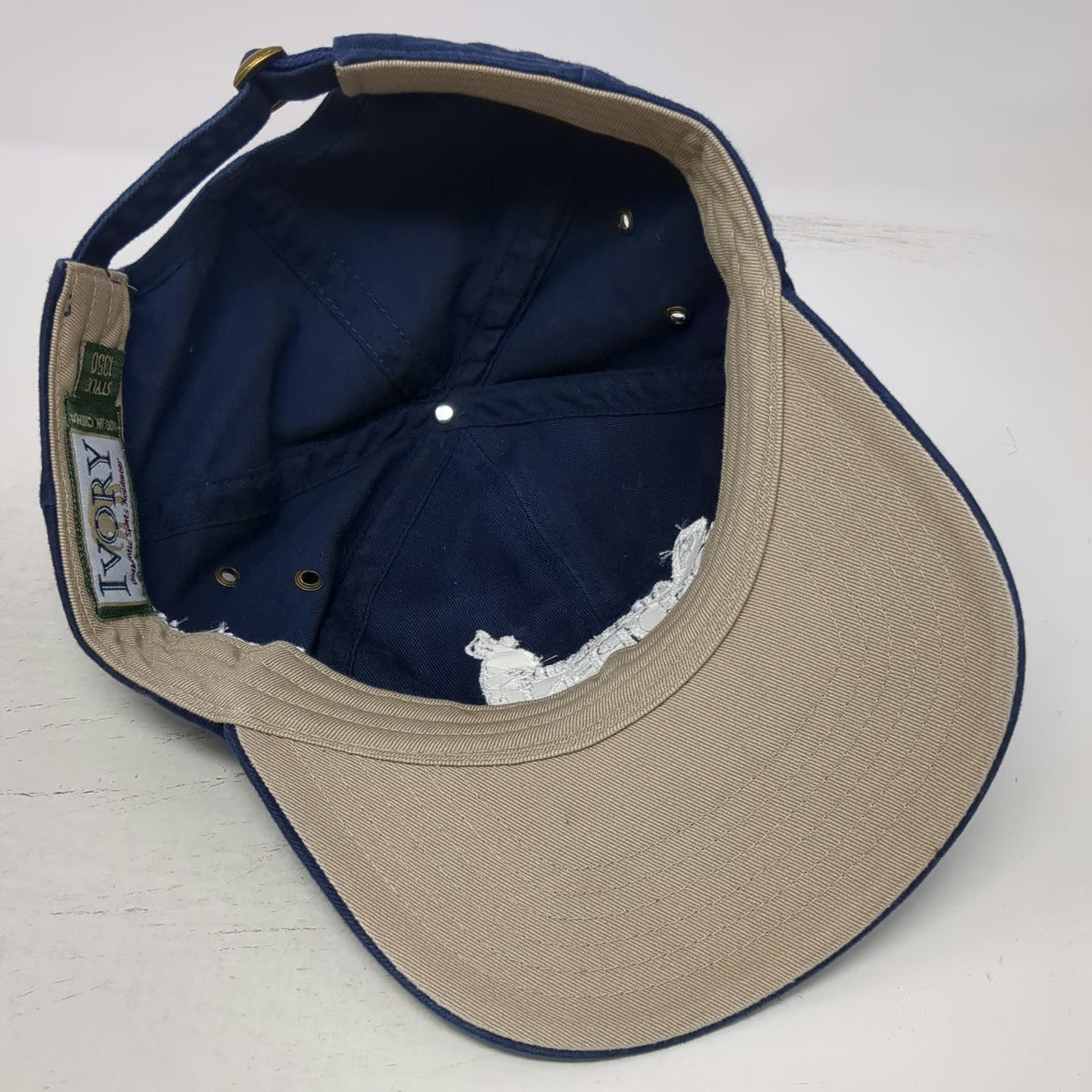 Ivory Baseball Cap Blue One Size Albertsons Boise Open Kraft Golf Nationwide Hat