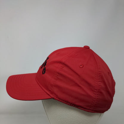 Sonrise Strapback Hat Red OSFA Adjustable Embroidered 6 Panel Adidas Golf