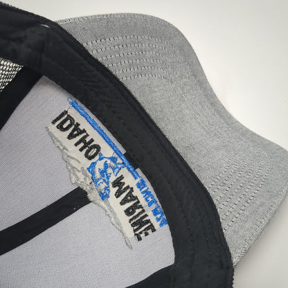 Idaho Marine Trucker Hat Gray One Size Adjustable Embroidered Mesh Back 6 Panel