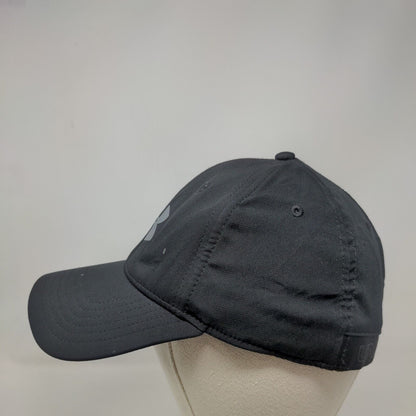 Under Armour Logo Fitted Hat Black Large/XL Solid Vent Holes 6 Panel