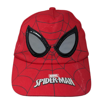 Marvel Ultimate Spider-Man Snapback Hat Red S-M Red Embroidered 5 Panel