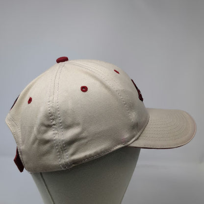 Arkansas Razorbacks NCAA Tailgate Gear Hat Beige Red One Size Strapback Hog Logo