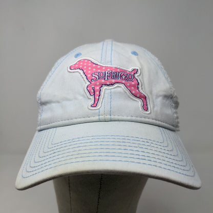 Southern Fried Cotton Women's Snapback Mesh Back Hat Blue OSFM Embroidered Dog