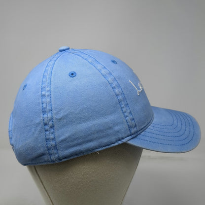 Mighty Fine Baseball Cap Blue One Size Los Angeles Cursive Cotton Slideback Hat