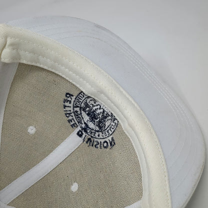 Unionwear Snapback White Blue One Size Union Made USA L1180 CWA Retiree Hat