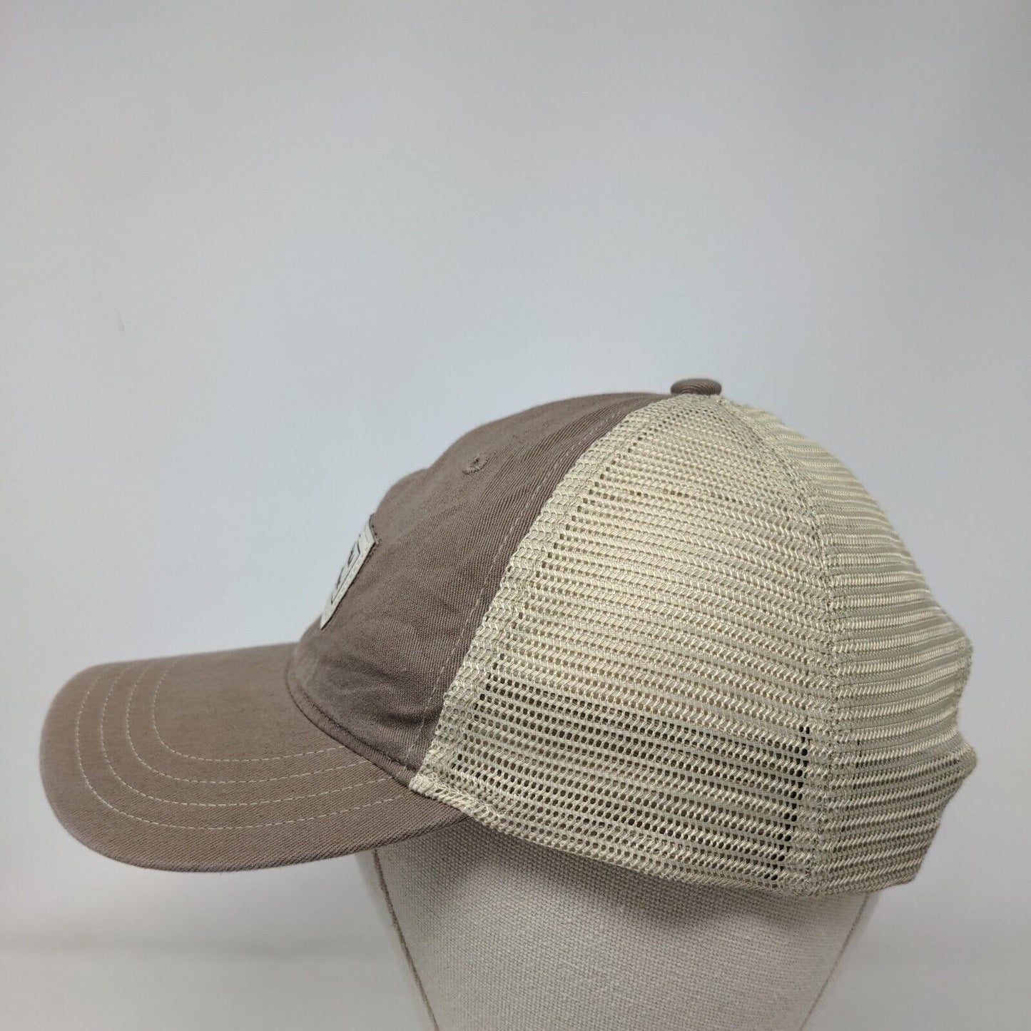 Great Alaska Sporting Clay Classic Snapback Trucker Hat Tan M/L Mesh Back