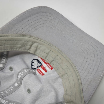 Black Clover Baseball Cap Gray One Size American Flag Clover Live Lucky Hat