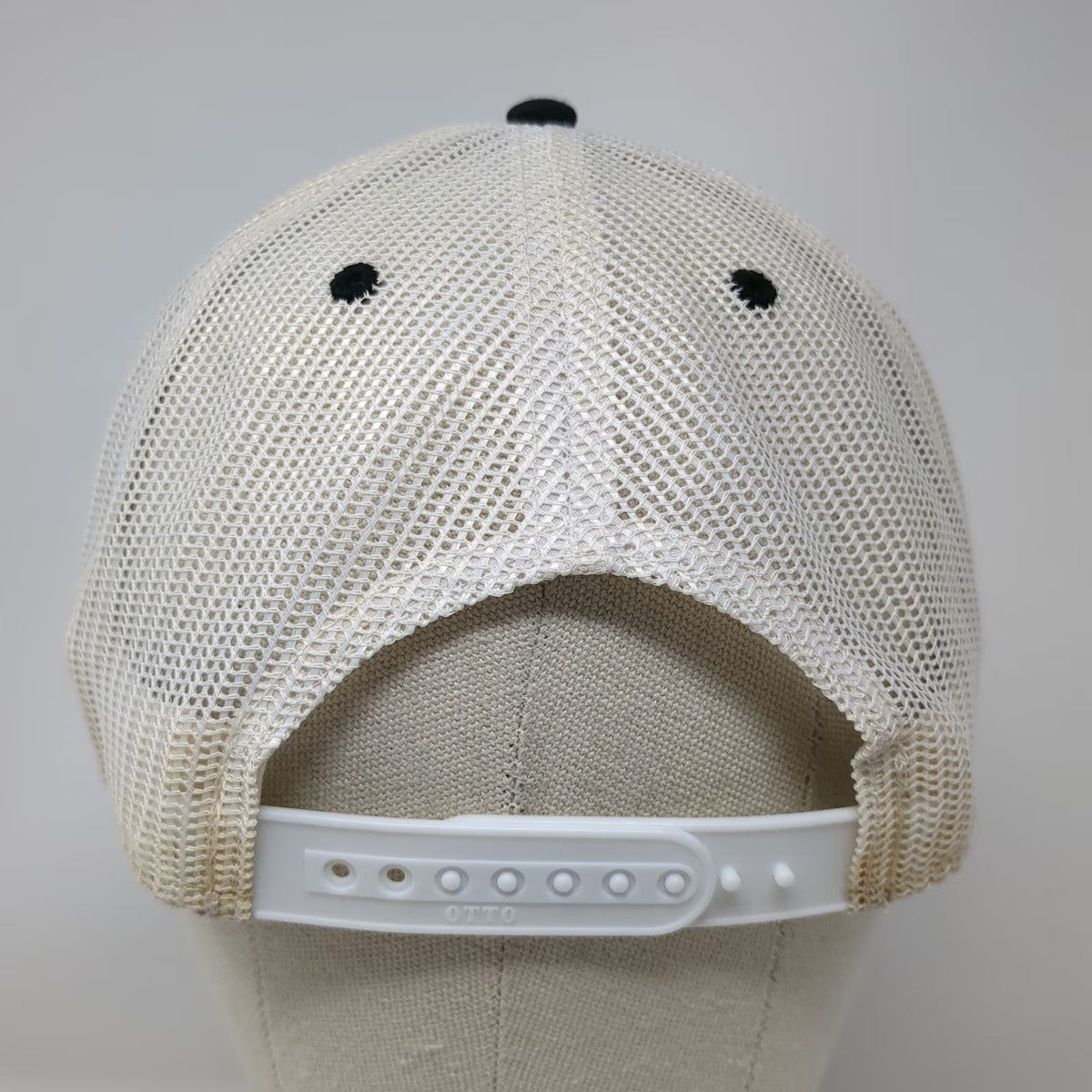 OTTO Trucker Hat Black White One Size Snake River Trailer Co Mountain Snapback