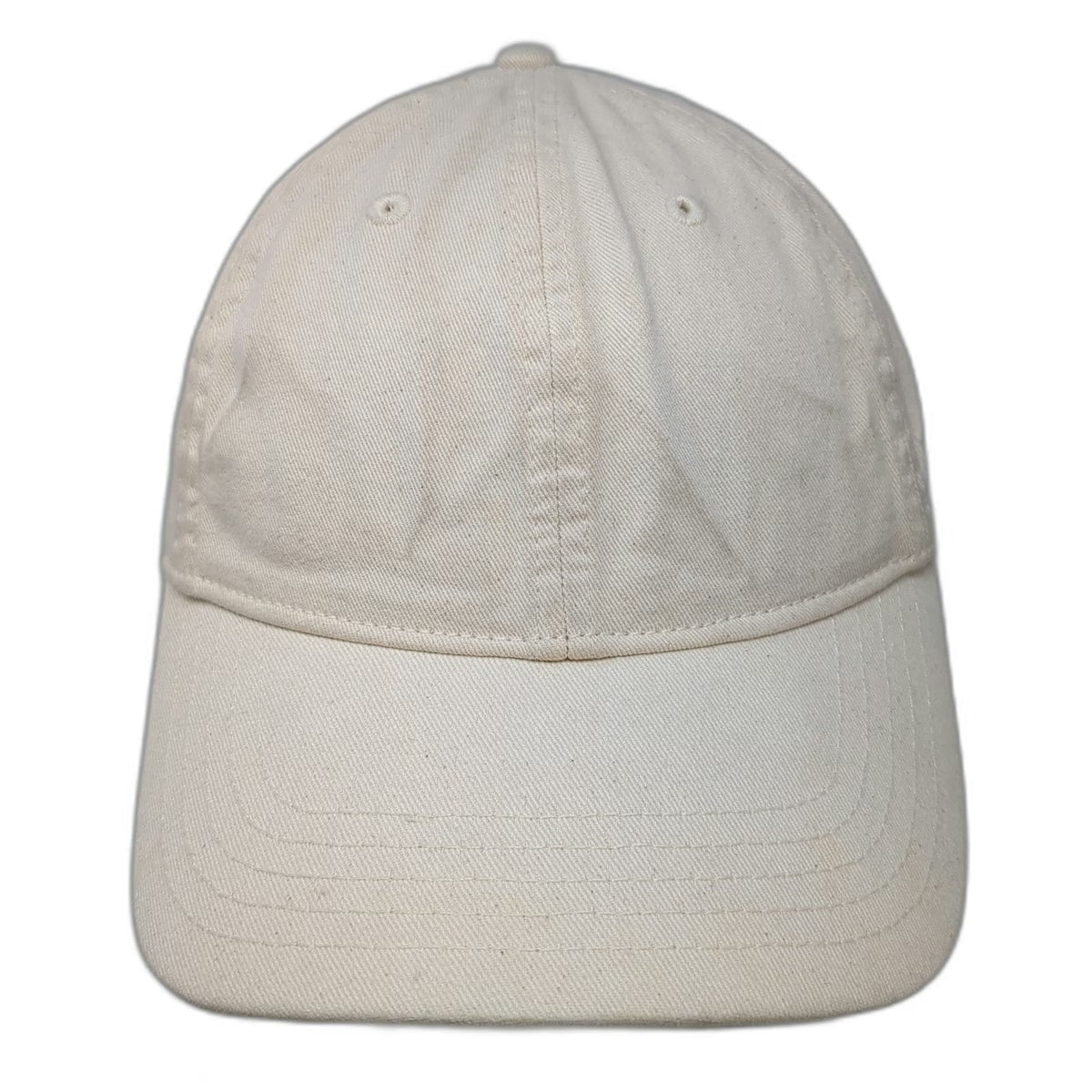 Madewell Baseball Cap Beige One Size Leather Strapback Organic Cotton Hat Plain